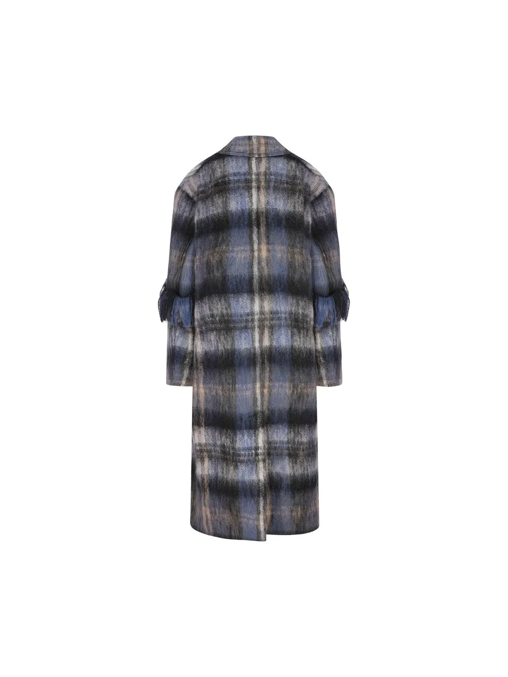 Checkered Wool Coat