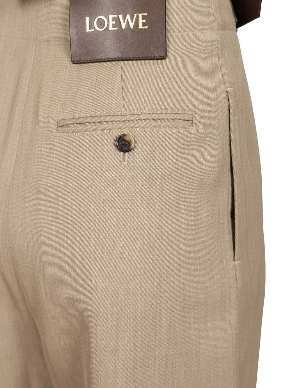 High-Waisted Pleated Trousers