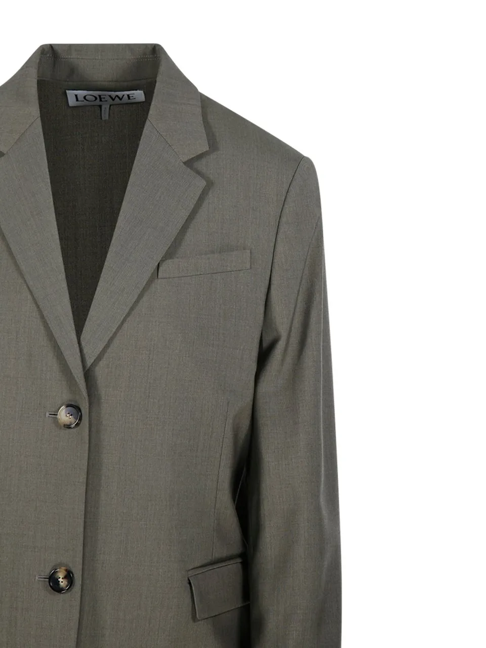Single-Breasted Blazer With Tie Detail