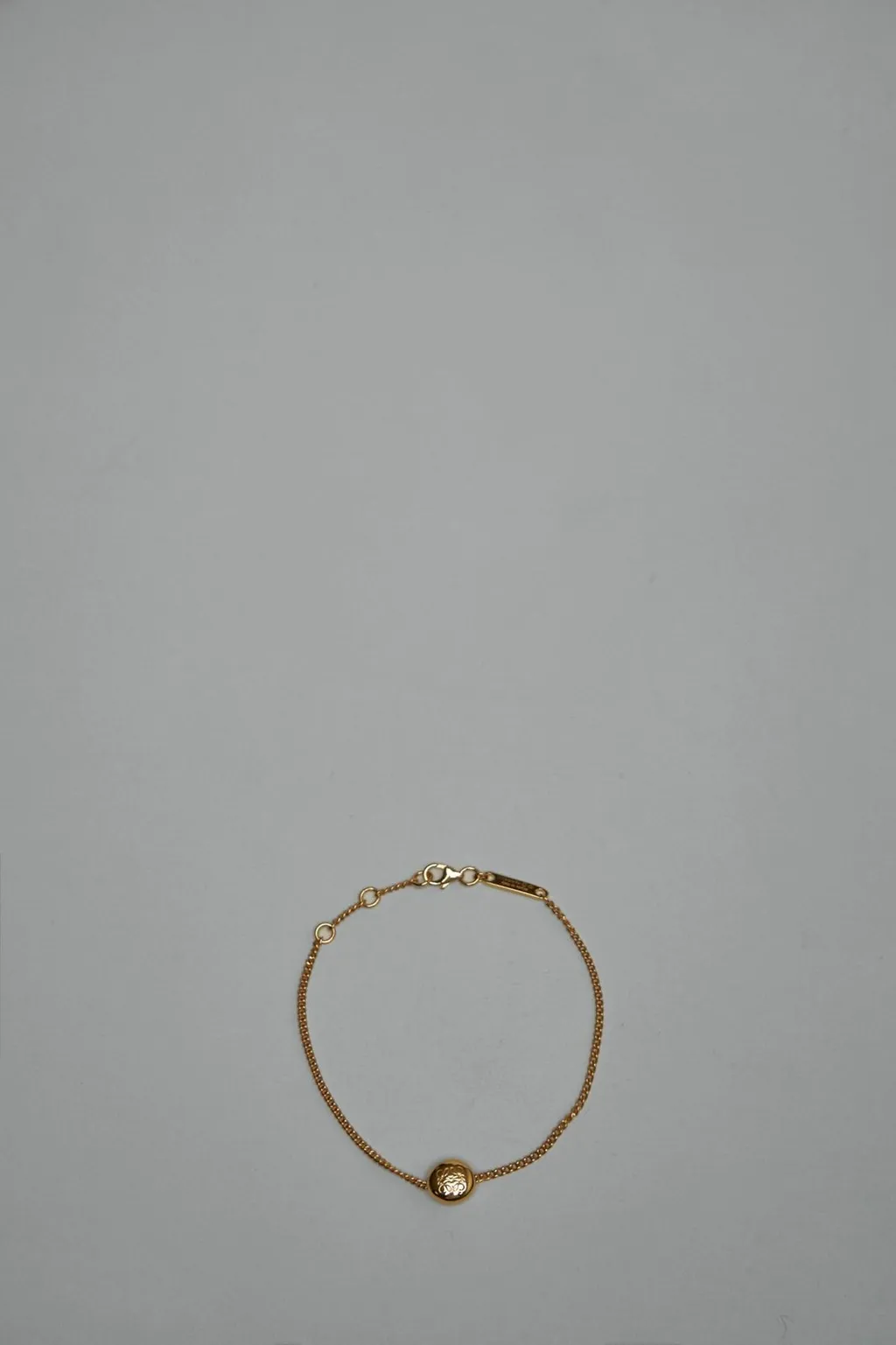 Chain Bracelet With Sphere Charm