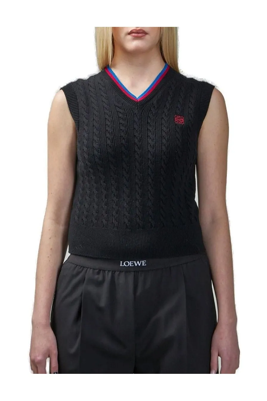 Cable Knit Sweater Vest