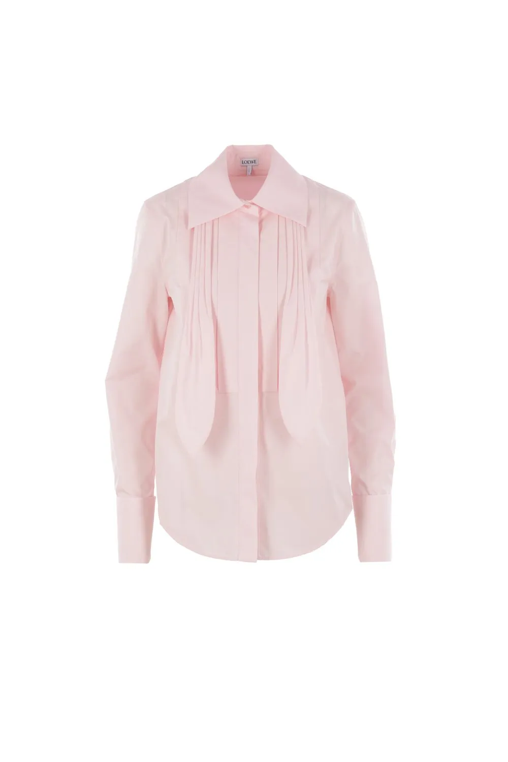 Pleated Poplin Shirt