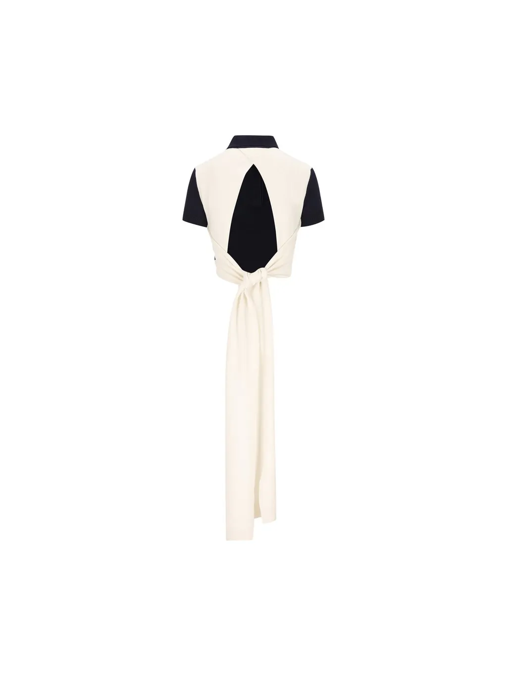 Polo Shirt With Scarf Detail