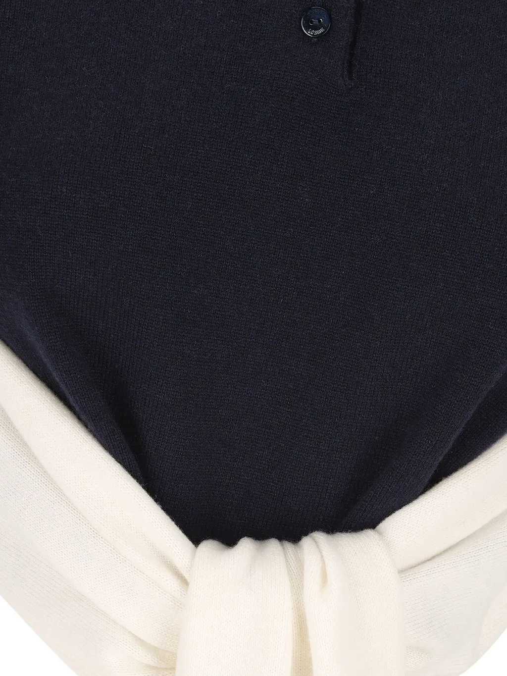 Polo Shirt With Scarf Detail