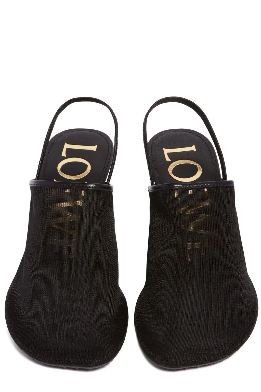 Mesh Slingback Heels