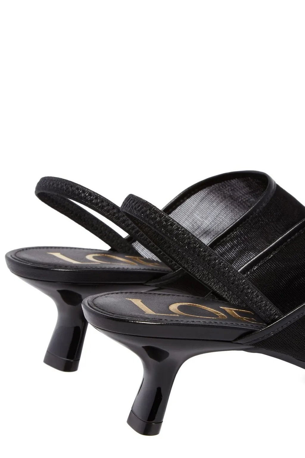 Mesh Slingback Heels