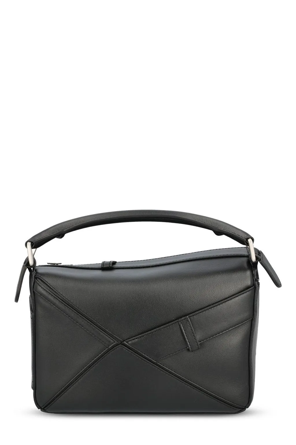 Puzzle Bicolor Leather Shoulder Bag