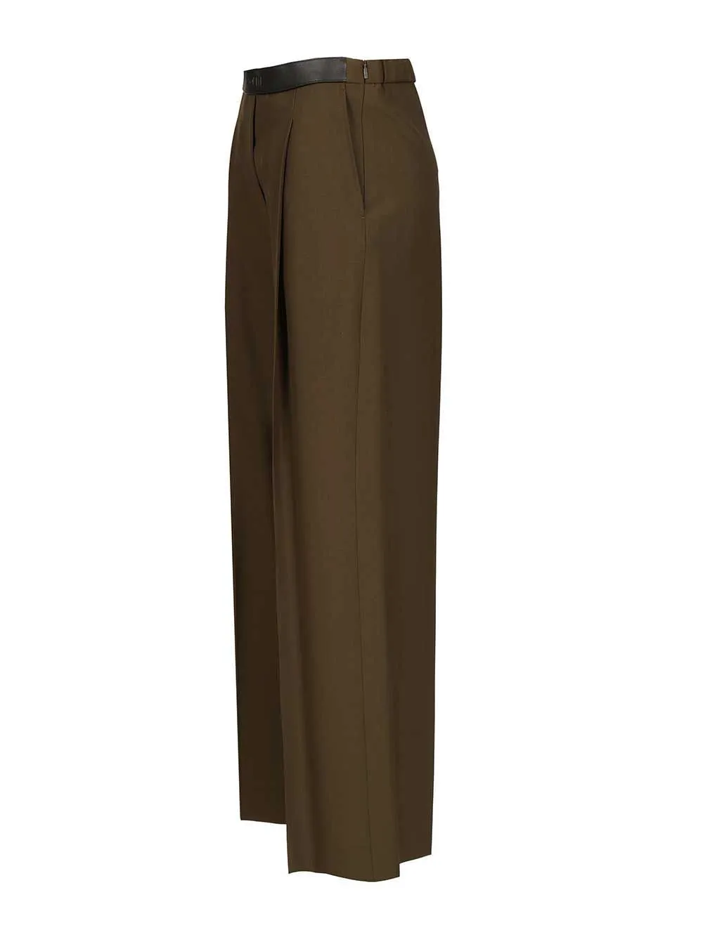 High-Waisted Flared Trousers