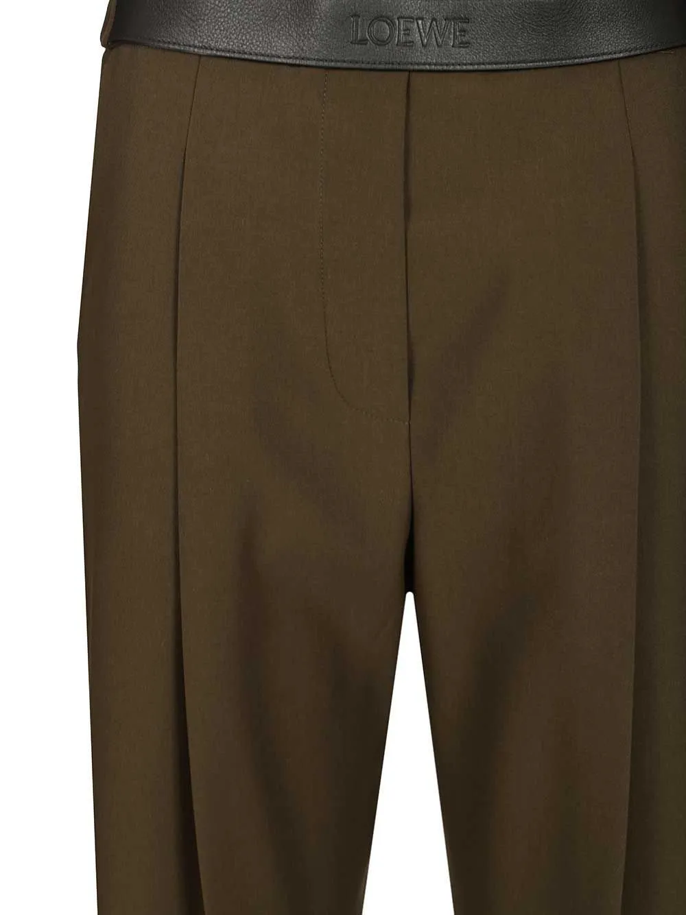 High-Waisted Flared Trousers