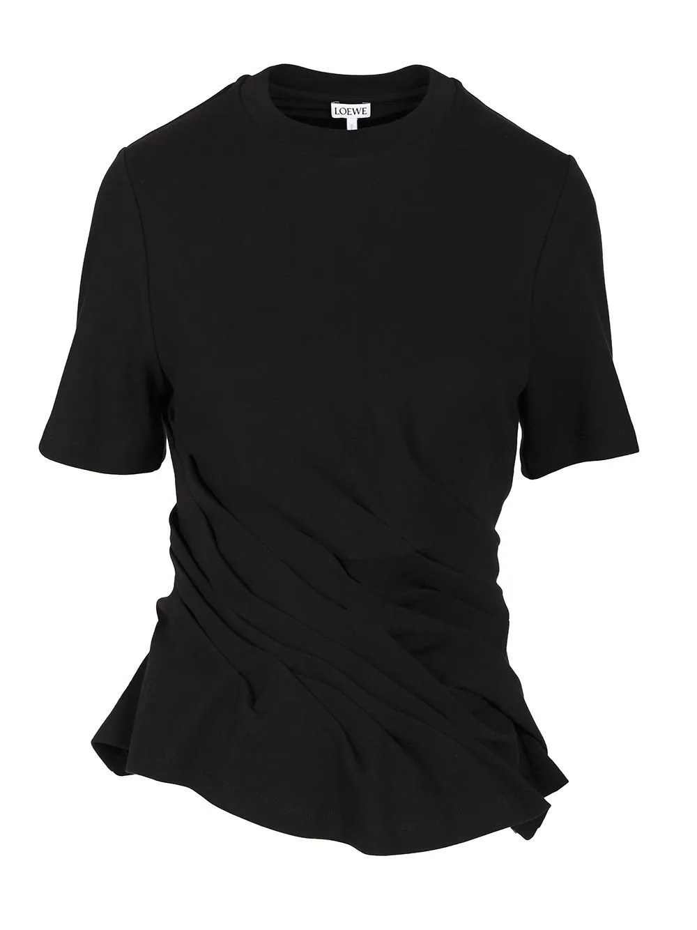 Asymmetric Ruched T-Shirt