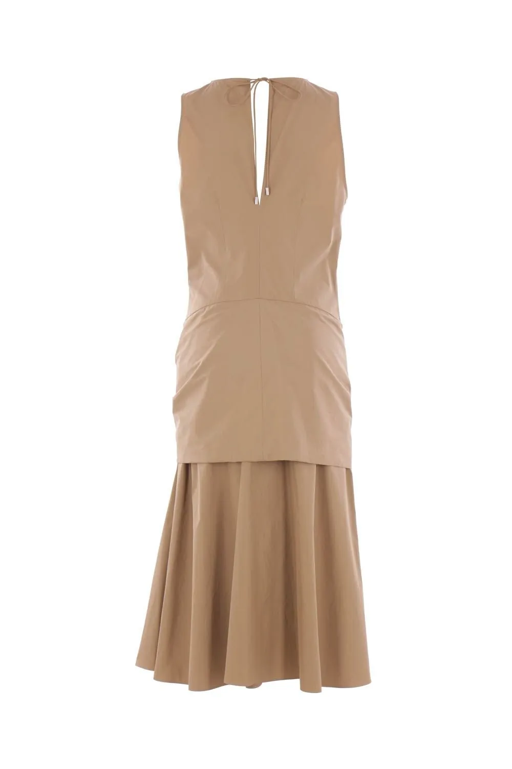Sleeveless Tie-Neck Midi Dress