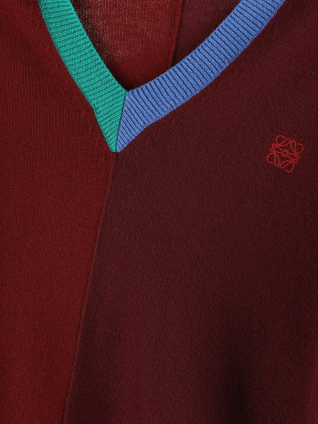 Colorblock V-Neck Sweater