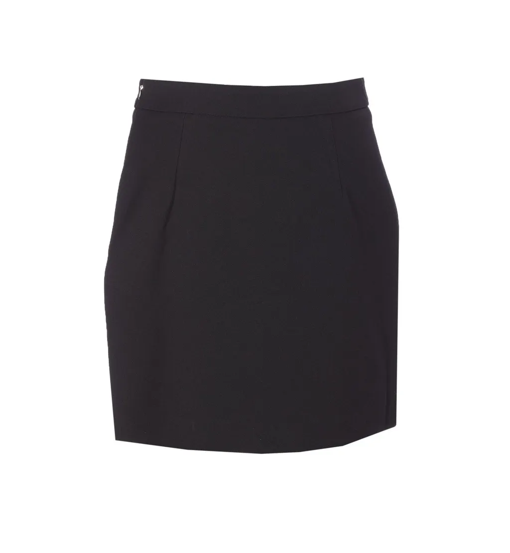 Pencil Skirt With Embellished Pockets