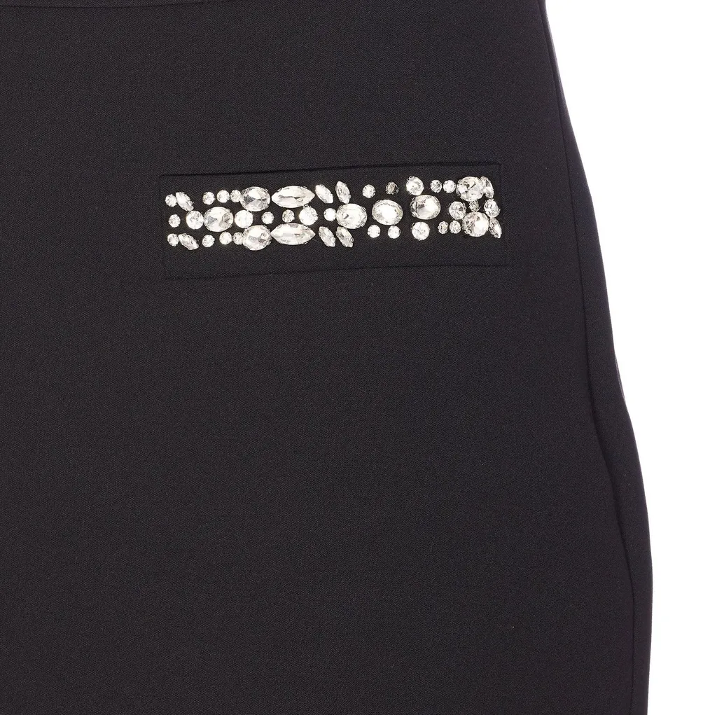 Pencil Skirt With Embellished Pockets