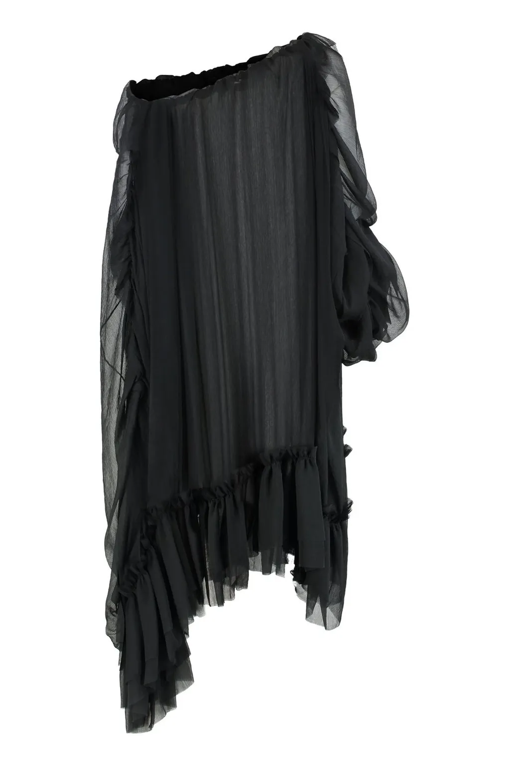 One-Shoulder Ruffled Dress
