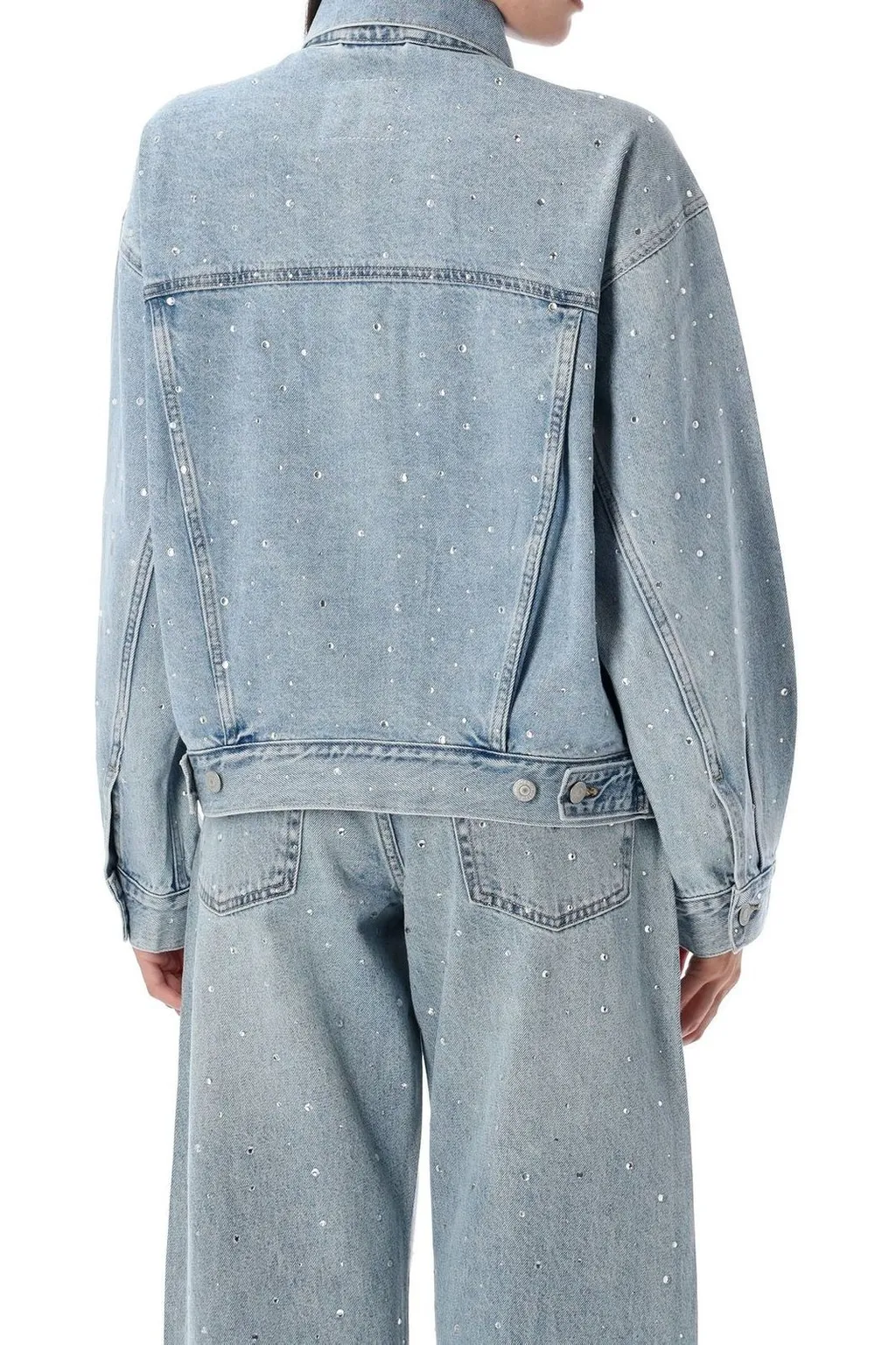 Denim Jacket With Rhinestones