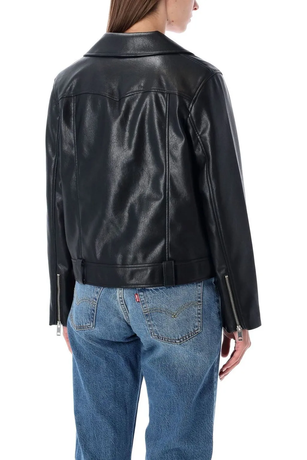 Faux Leather Moto Jacket