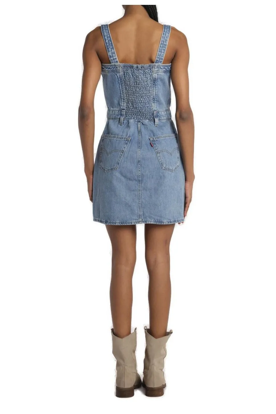 Denim Pinafore Dress