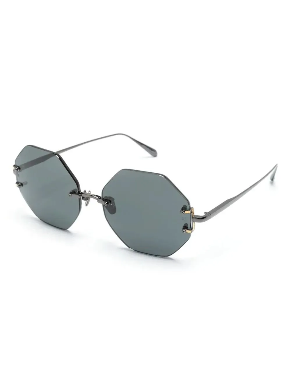 Octagonal Rimless Sunglasses