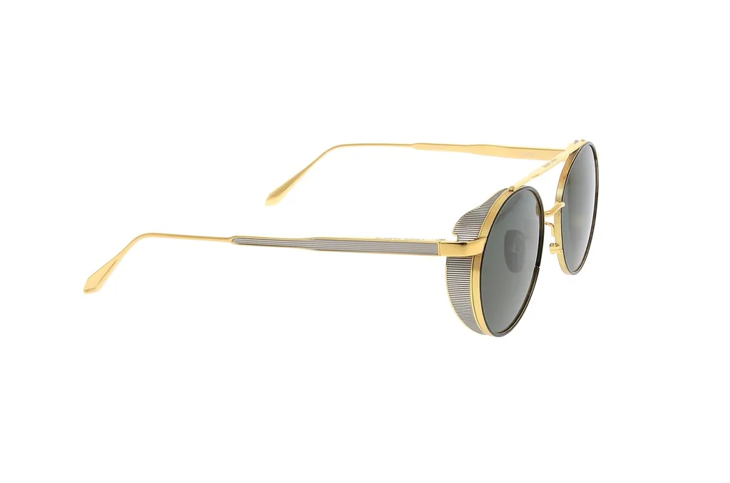 Round Sunglasses With Double Bridge