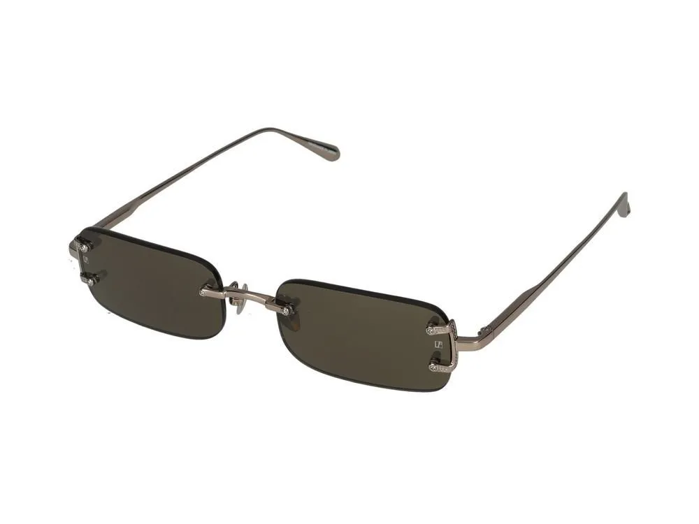 Rectangular Rimless Sunglasses