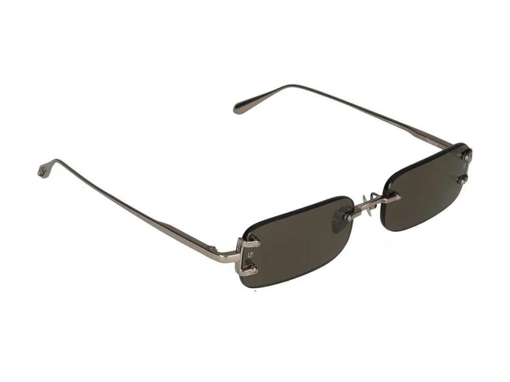 Rectangular Rimless Sunglasses