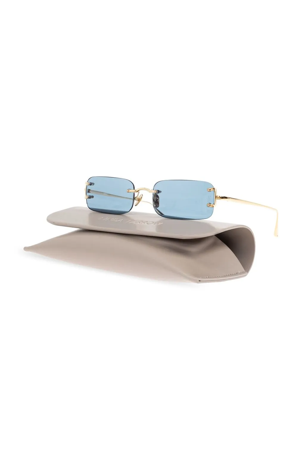 Rectangular Rimless Sunglasses