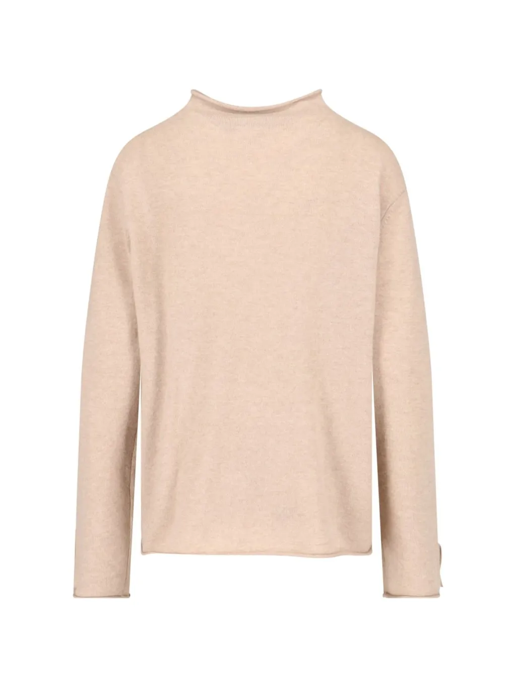 Mock Neck Button-Up Cardigan