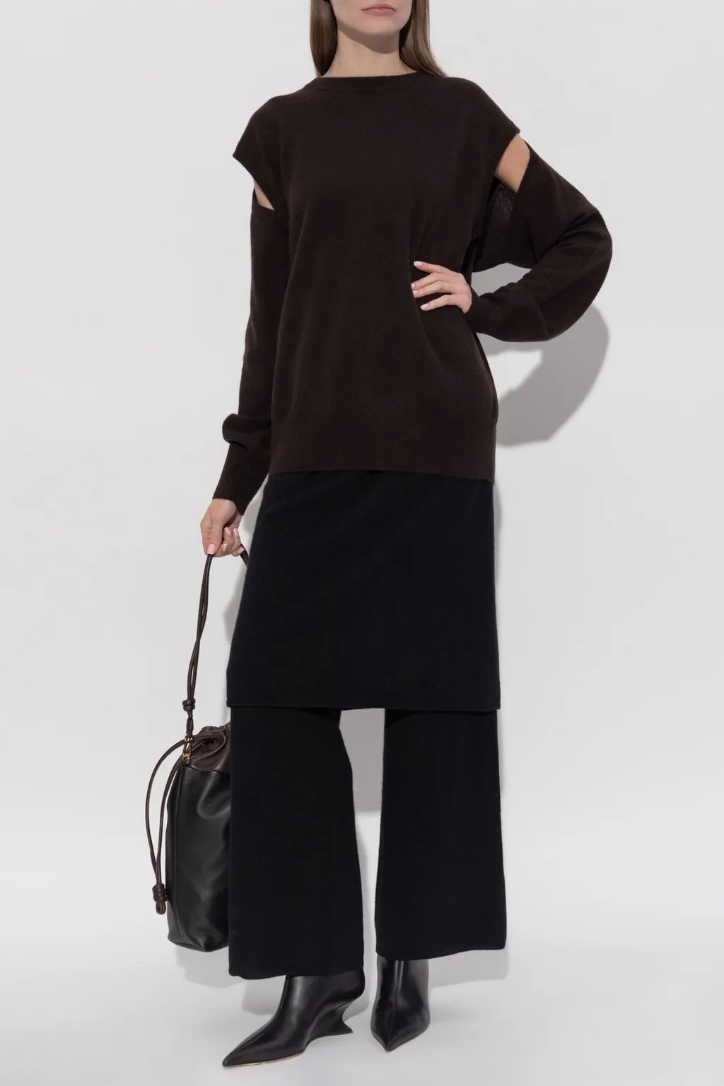 Sweater With Cut-Out Shoulders