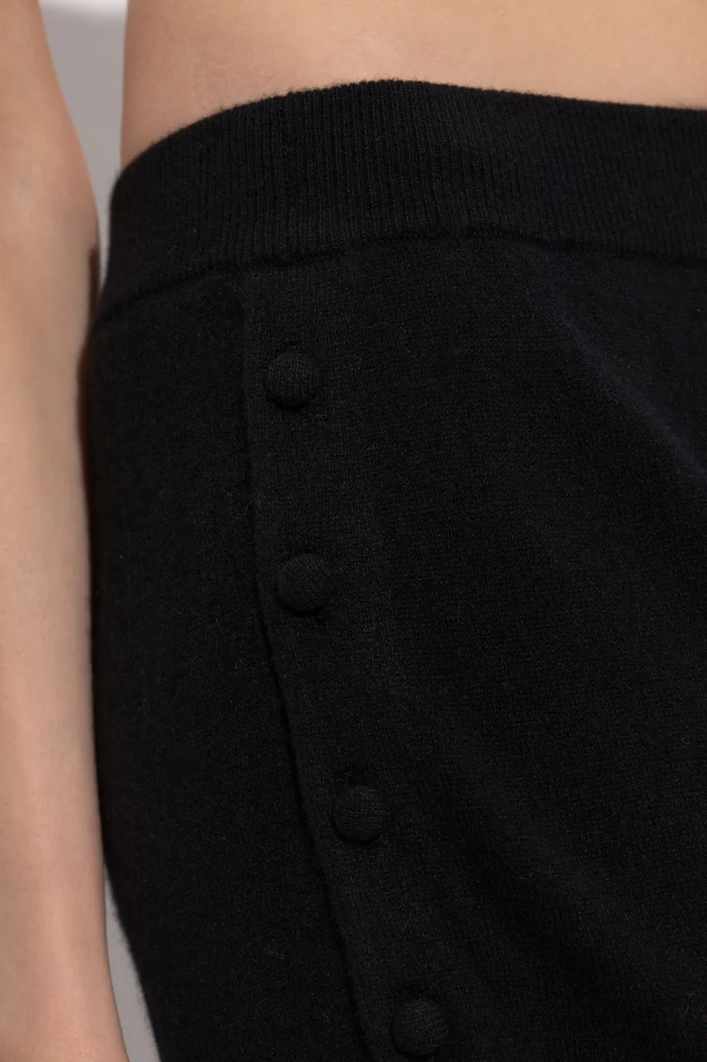 Wide-Leg Trousers With Asymmetric Skirt Overlay