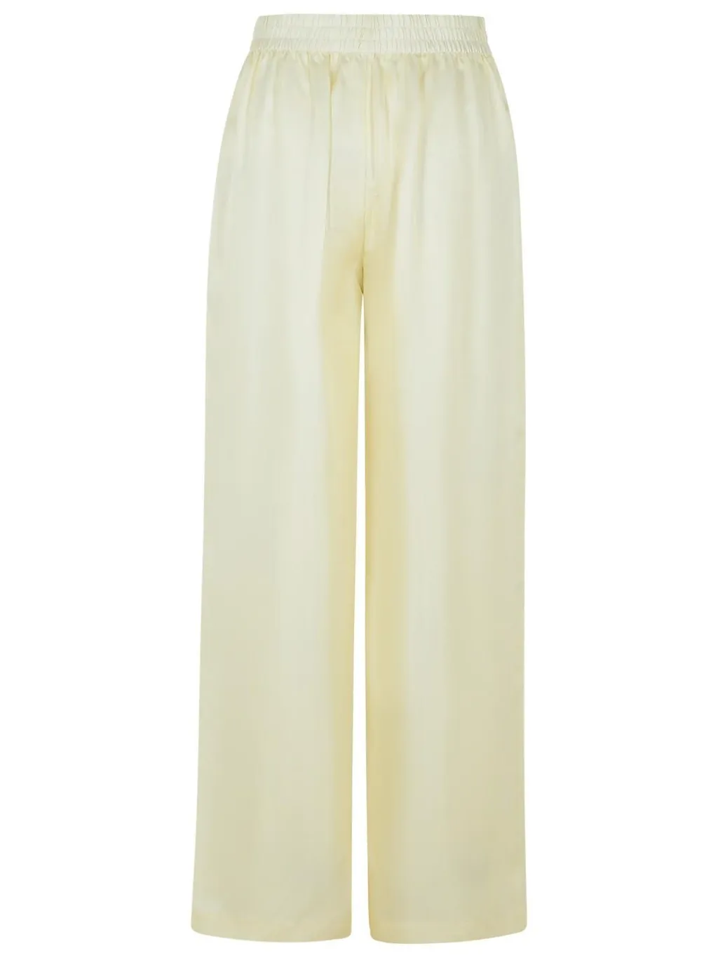 Wide-Leg Satin Trousers
