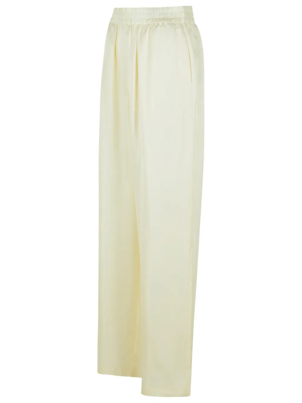 Wide-Leg Satin Trousers
