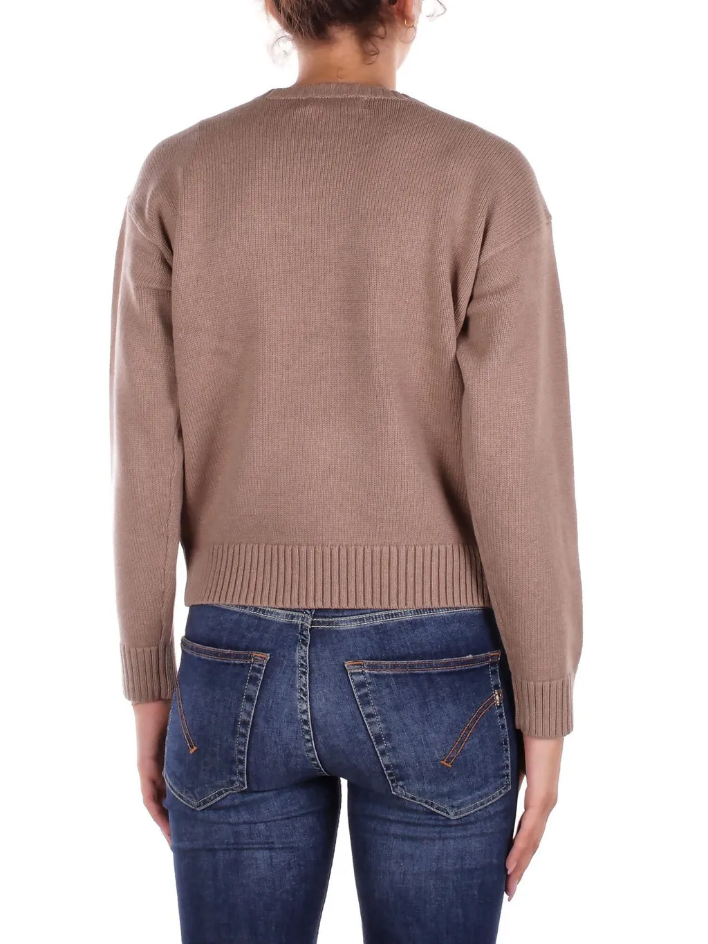 Crewneck Sweater With Dog Intarsia
