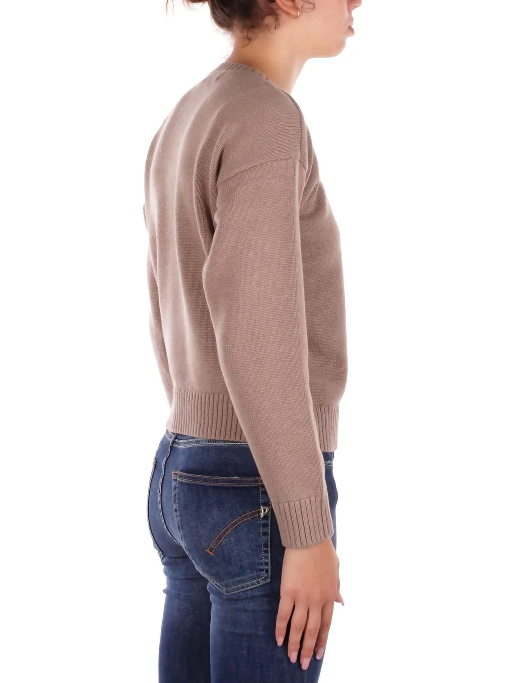 Crewneck Sweater With Dog Intarsia