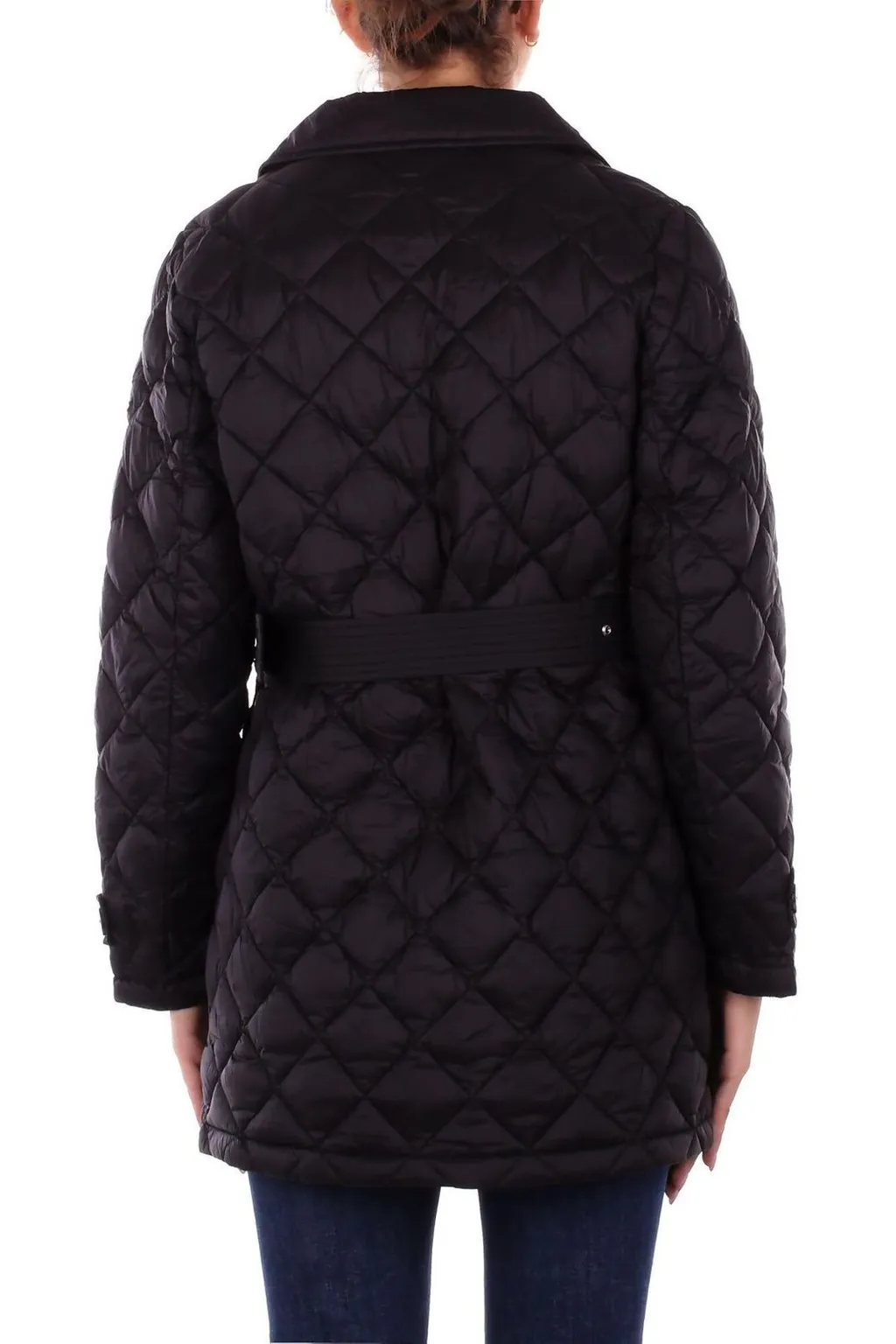 Quilted Double-Breasted Trench Coat