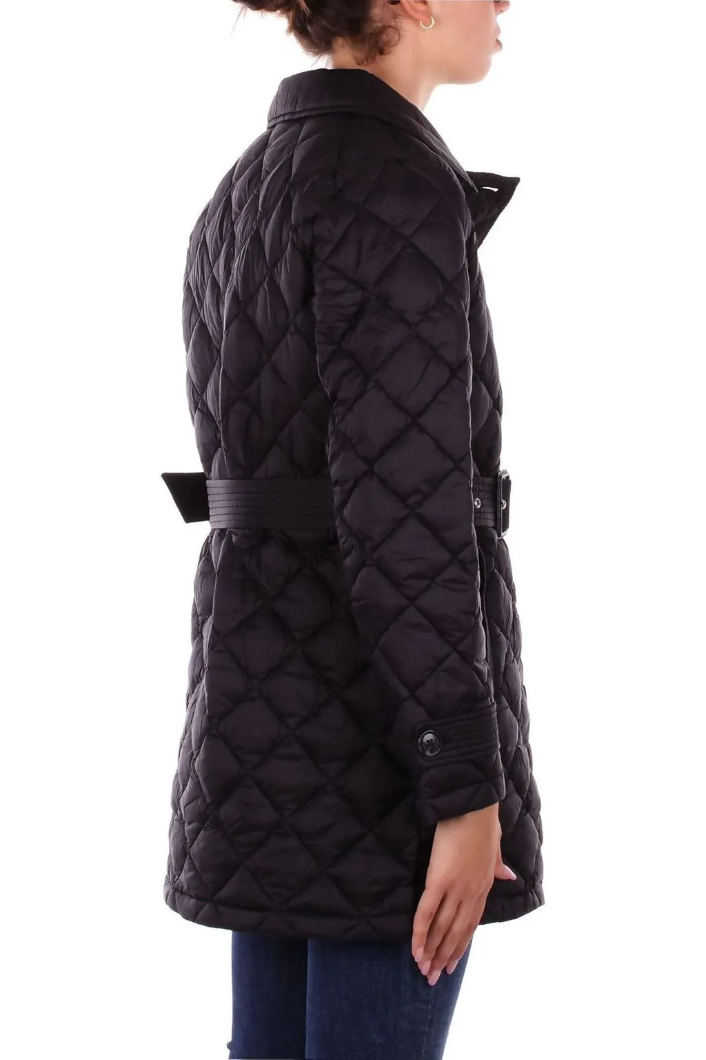 Quilted Double-Breasted Trench Coat