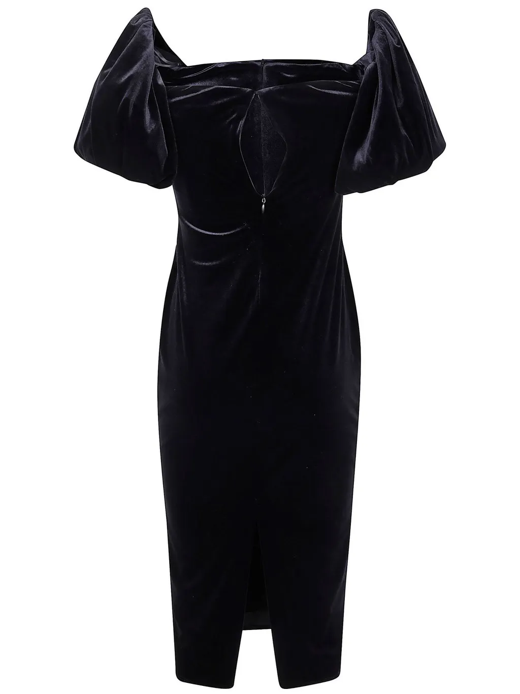 Velvet Puff Sleeve Dress