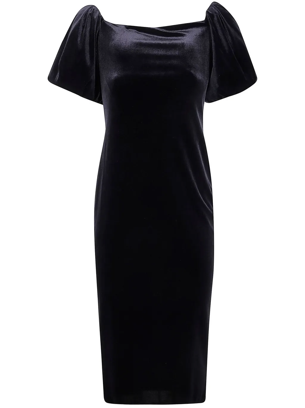 Velvet Puff Sleeve Dress