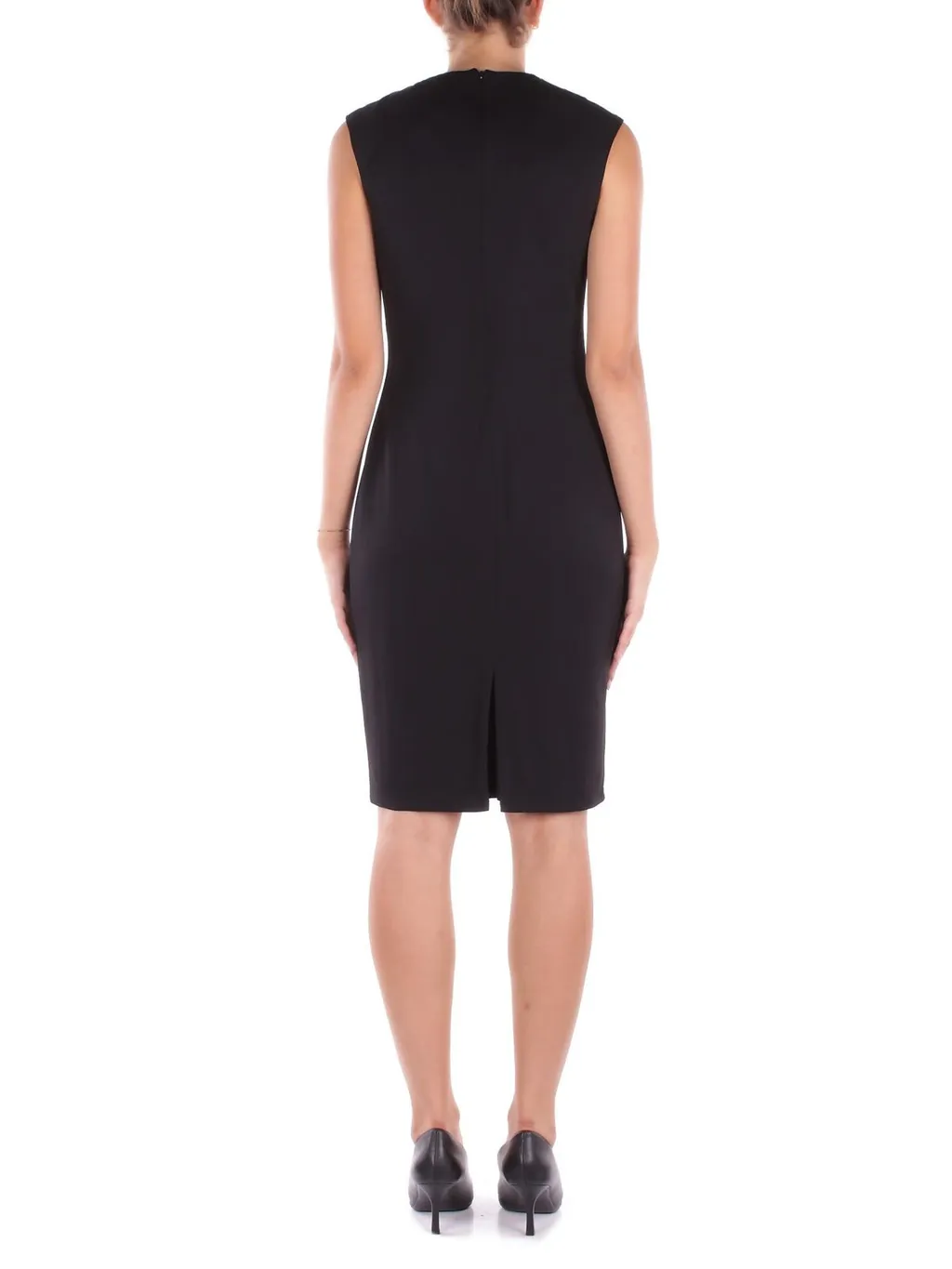 Sheath Dress With Metal Detail