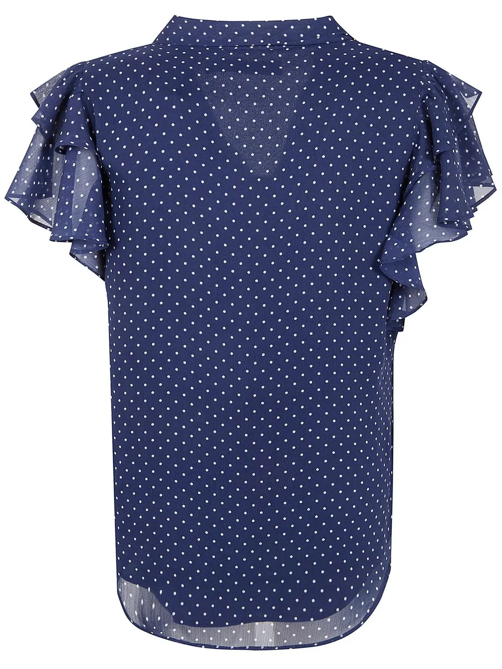 Polka Dot Ruffle Blouse