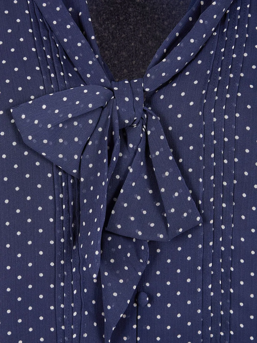 Polka Dot Ruffle Blouse