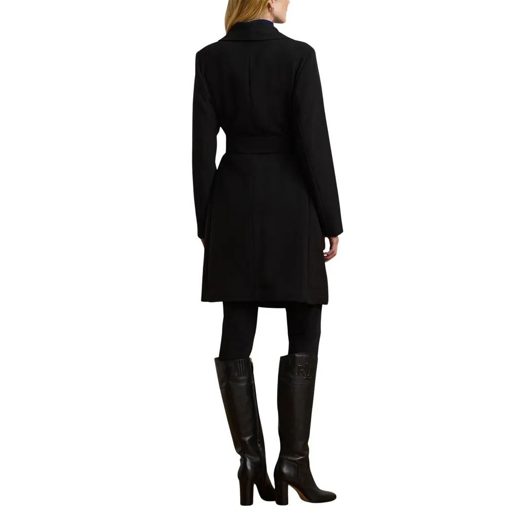 Wool Blend Wrap Coat
