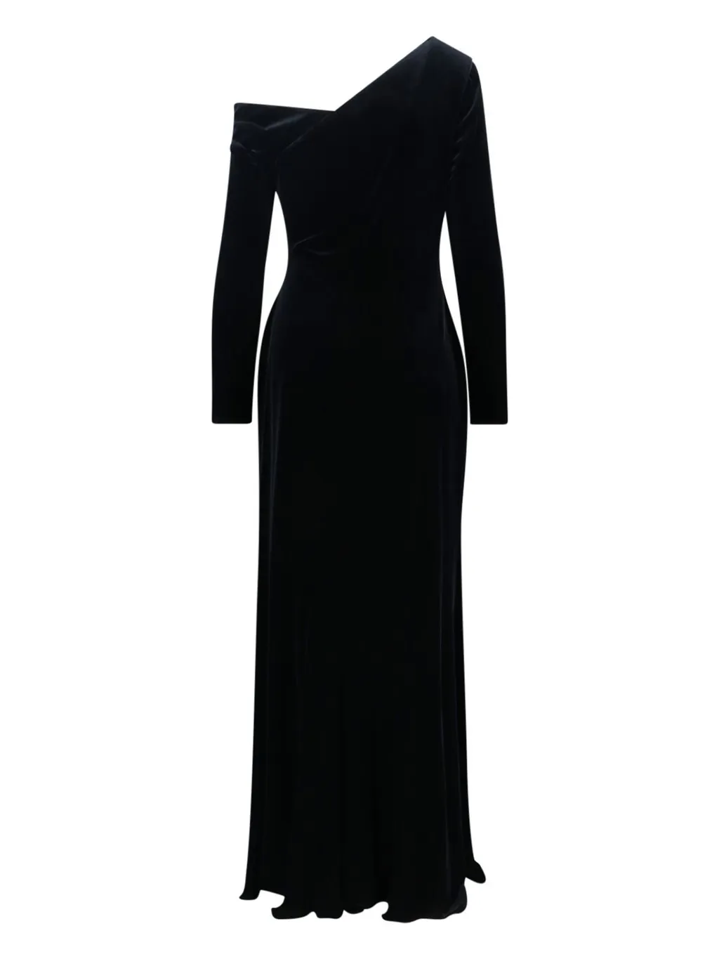 One-Shoulder Velvet Gown