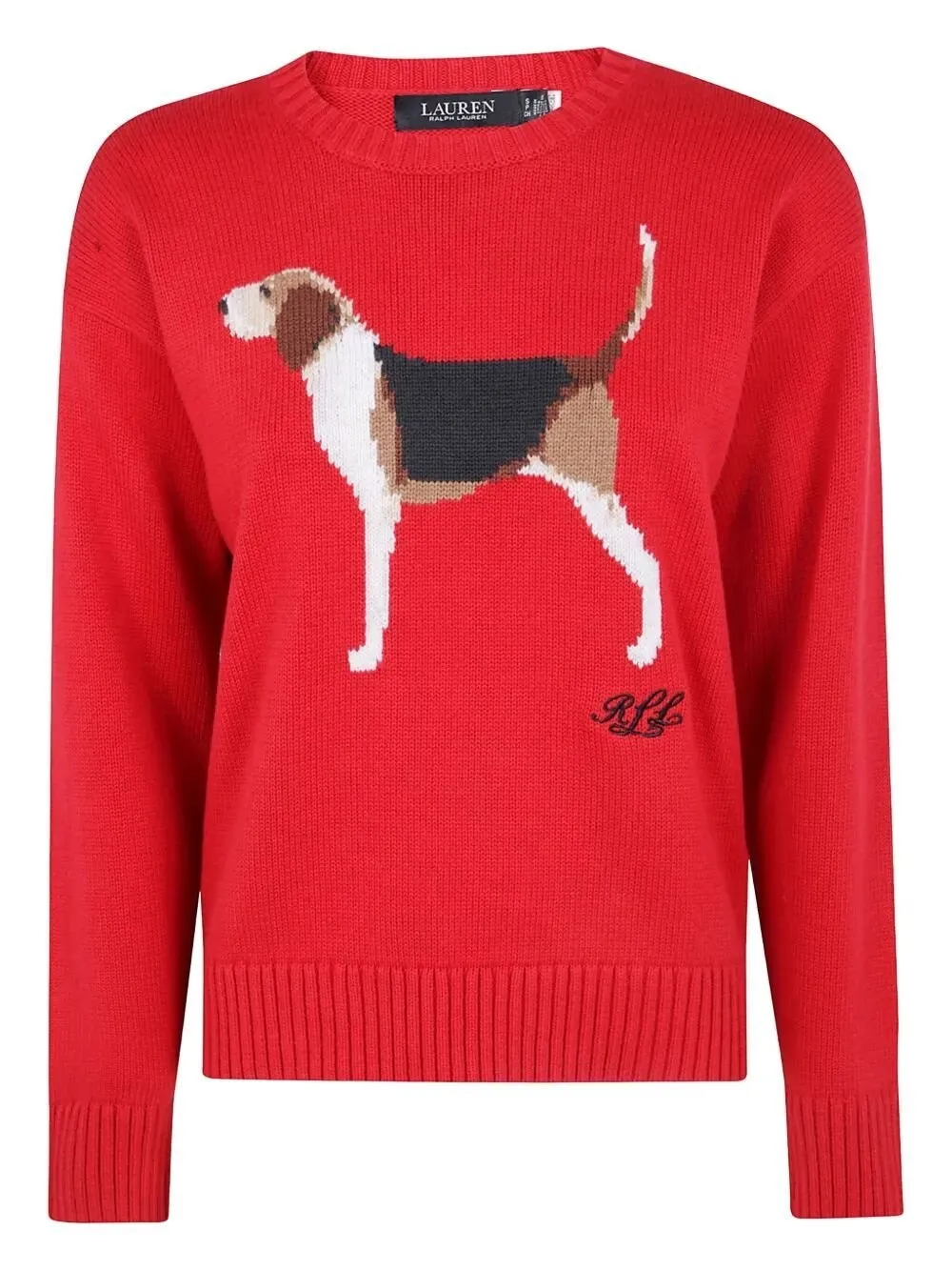 Dog Intarsia Knit Sweater