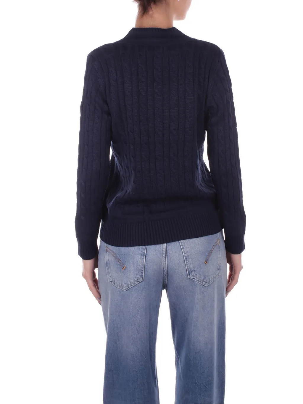 Cable Knit V-Neck Sweater