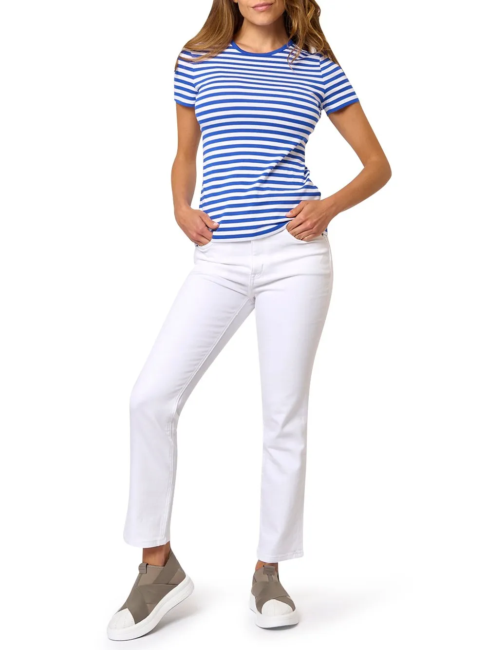 Striped Crewneck T-Shirt