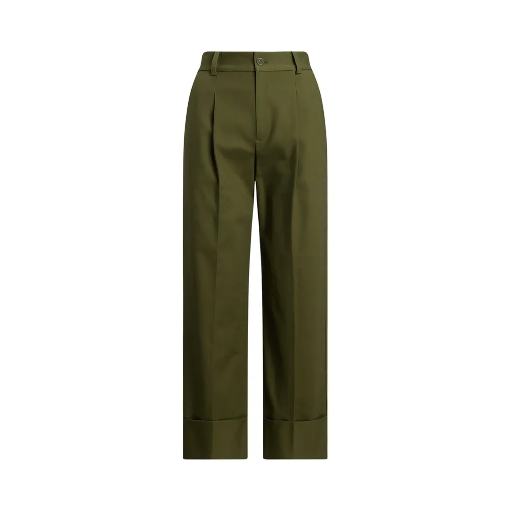Pleated Wide-Leg Trousers