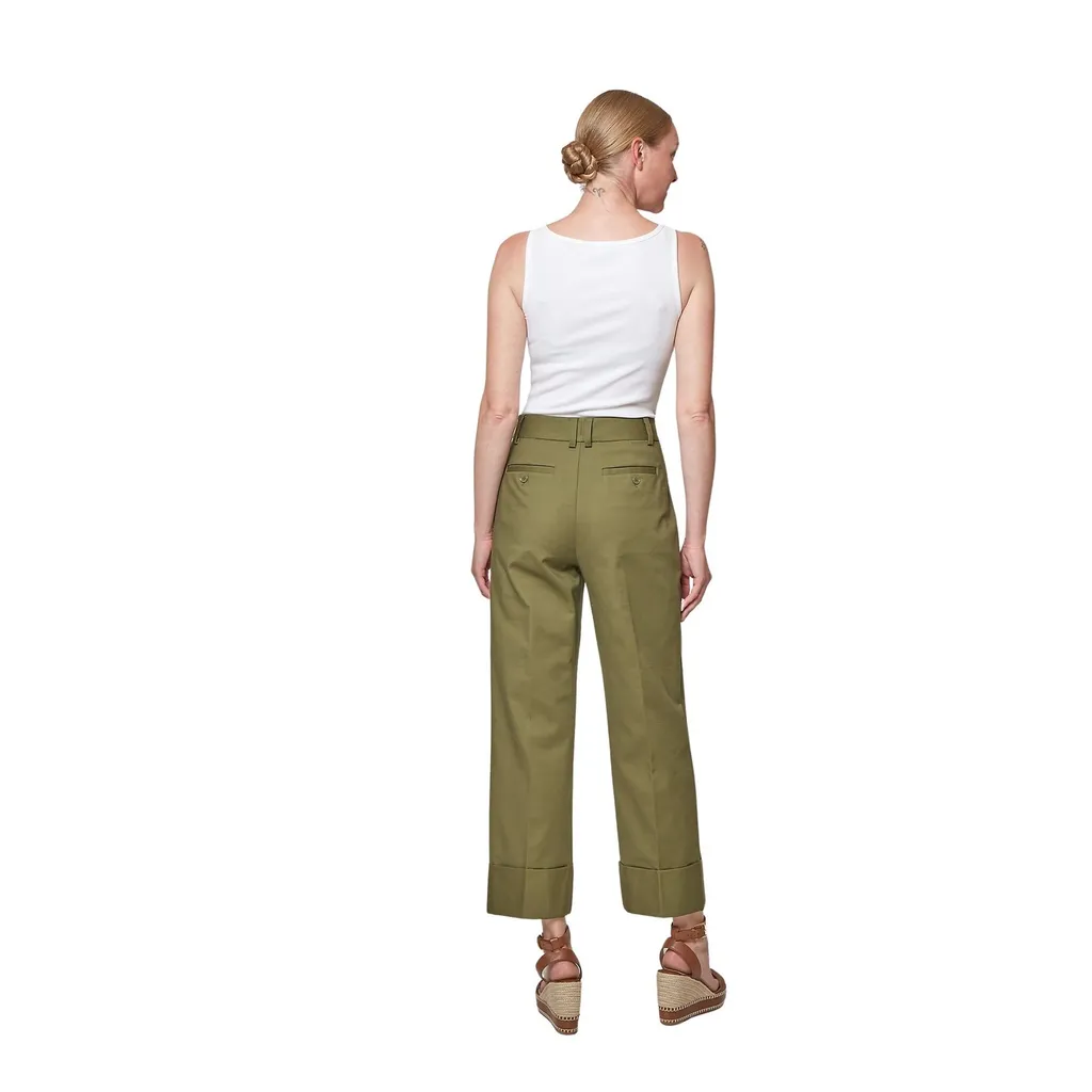 Pleated Wide-Leg Trousers