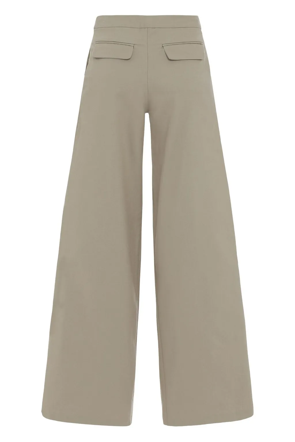 Wide-Leg Pleated Trousers