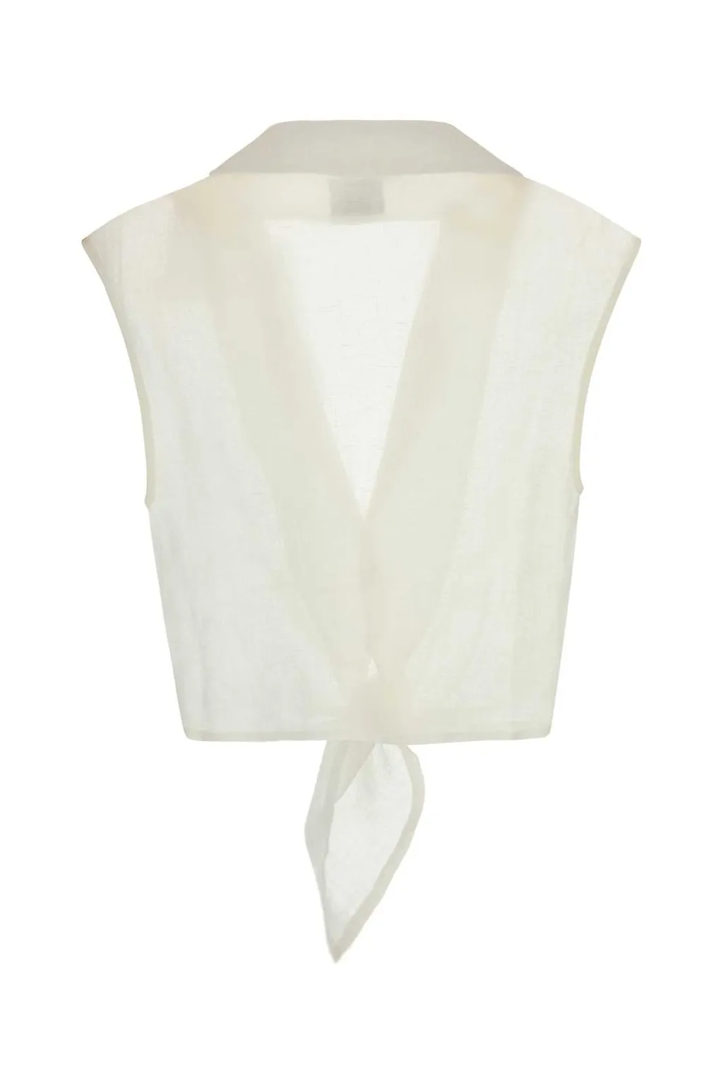 Sleeveless Cropped Shirt